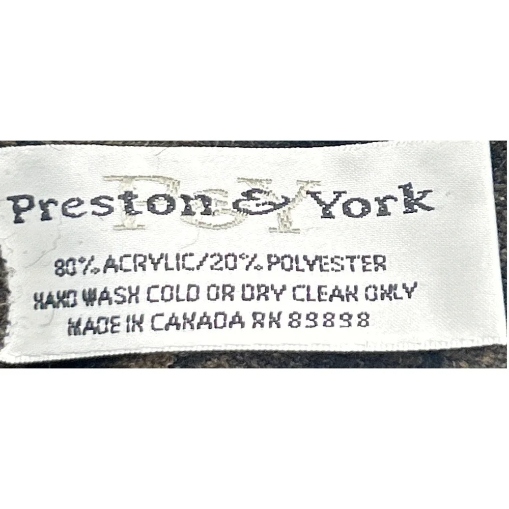 Vintage Preston & York Brown Faux Fur Hat Made in Canada 90s Winter Glam Luxe